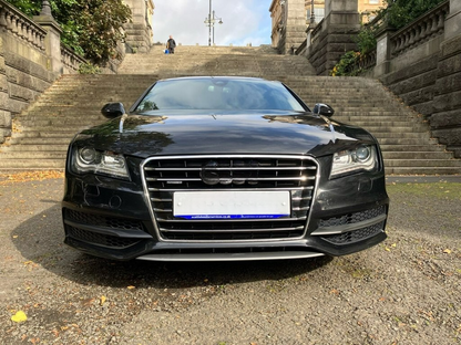 ⭐1945 GRIGLIA ADATTA PER AUDI A7 2010-2014 LOOK S7 NERA PROFILI CROMATI⭐