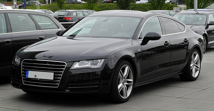 ⭐1945 GRIGLIA ADATTA PER AUDI A7 2010-2014 LOOK S7 NERA PROFILI CROMATI⭐