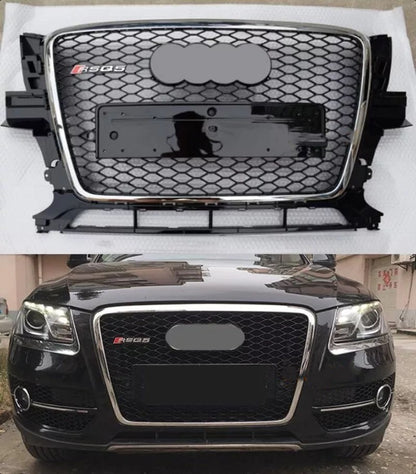 1947💥GRIGLIA ADATTO PER AUDI Q5 8R 2007-2011 LOOK RSQ5 NERO BORDO CROMATO💥