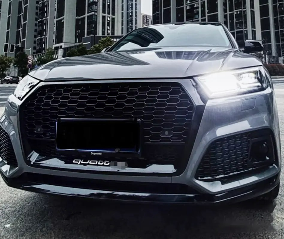⭐1948 GRIGLIA PER AUDI Q5 FY 2017-2020 LOOK RSQ5 QUATTRO NERO LUCIDO⭐
