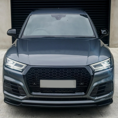 ⭐1948 GRIGLIA PER AUDI Q5 FY 2017-2020 LOOK RSQ5 QUATTRO NERO LUCIDO⭐