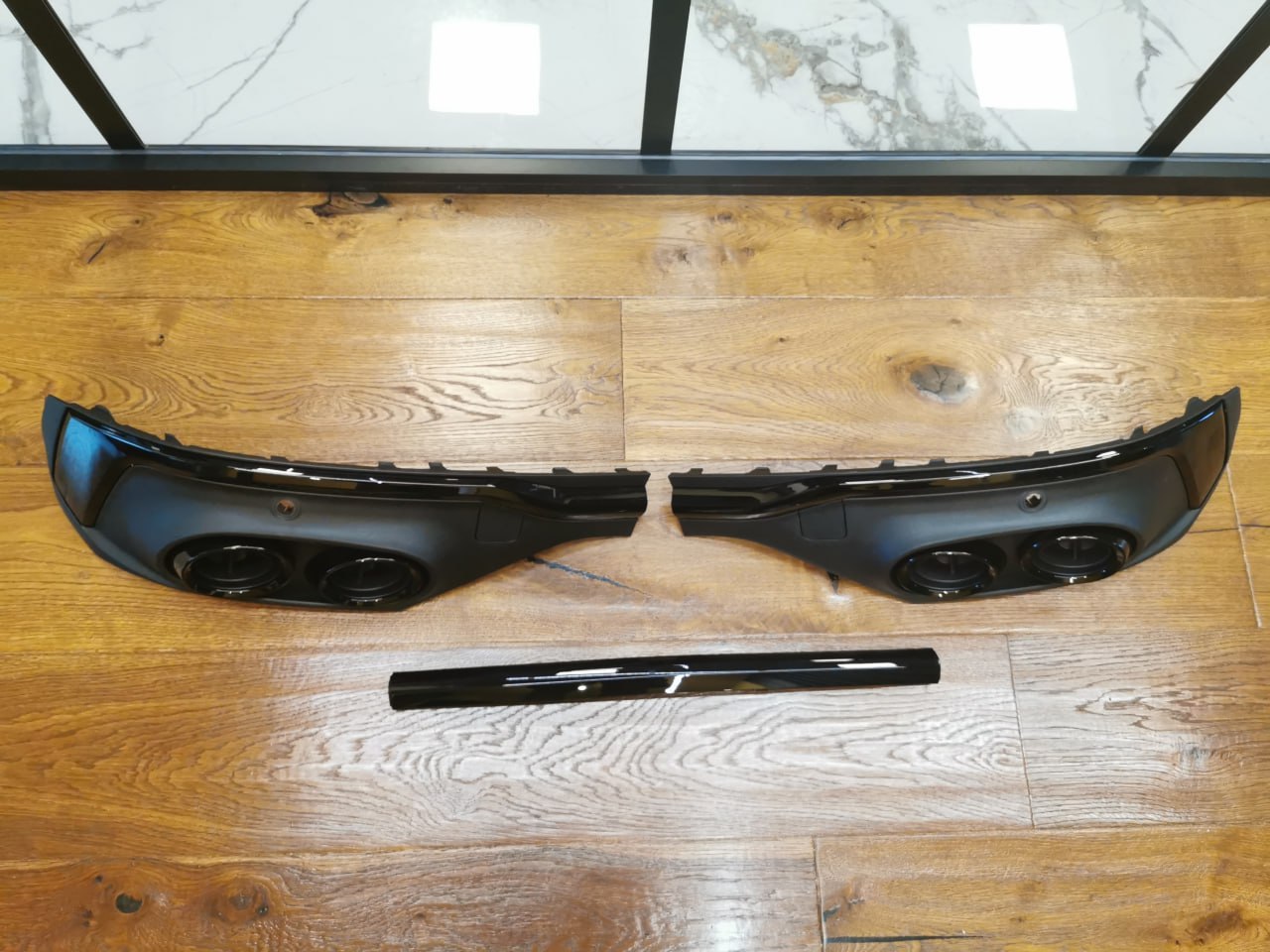 ART. 1959 DIFFUSORE Q5 SPORTBACK 2021-2022 LOOK SQ5 PROFILO NERO LUCIDO