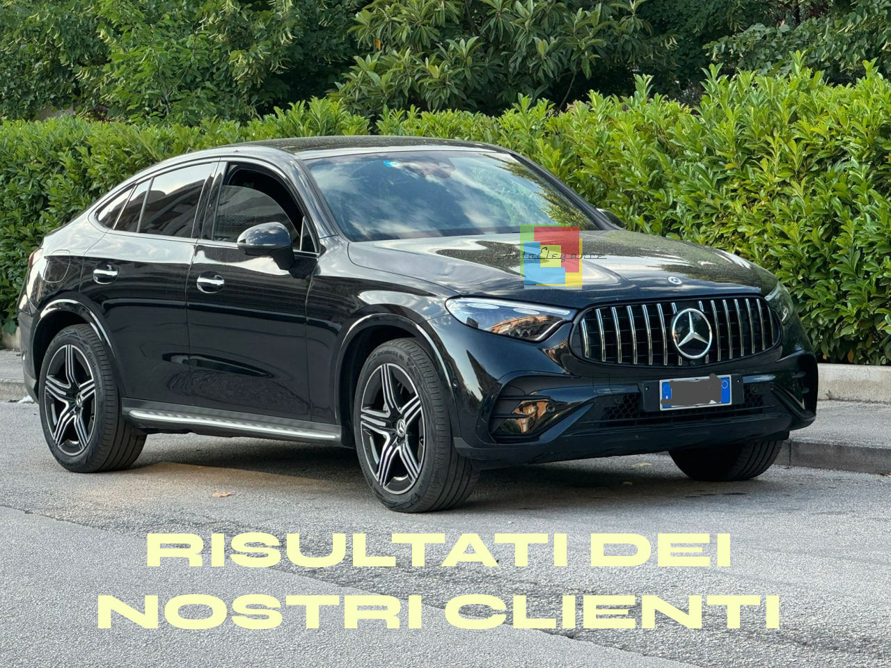 💎GRIGLIA ADATTA PER MERCEDES GLC SUV X254 C254 COUPE 2022+ AMG LOOK GT CROMATA