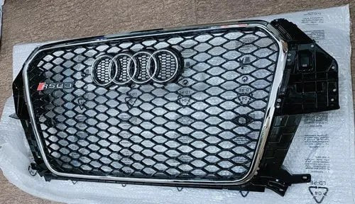 💎GRIGLIA ADATTA PER AUDI Q3 8U 2011-2015 LOOK RSQ3 NERA PROFILO CROMATO💎