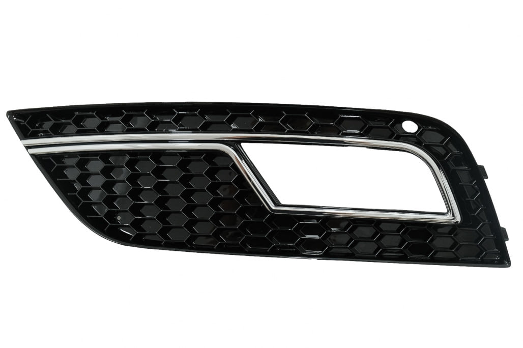 💎FOG LIGHT GRILLE SUITABLE FOR A4 B8 2012-2015 STANDARD RS4 LOOK GLOSSY BLACK