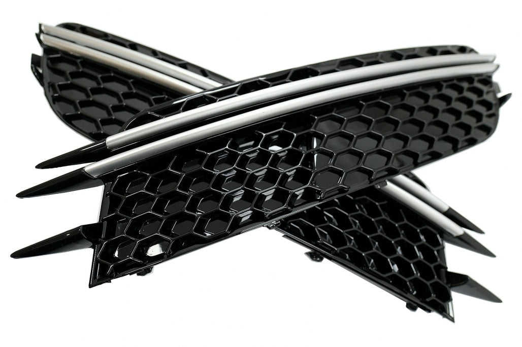 💎FOG LIGHT GRILLE SUITABLE FOR AUDI A6 4G C7 2012-2015 STANDARD RS LOOK💎