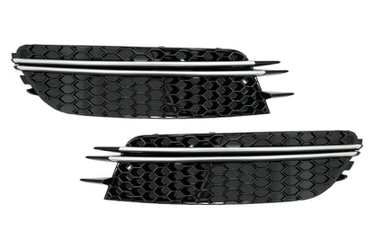 💎FOG LIGHT GRILLE SUITABLE FOR AUDI A6 4G C7 2012-2015 STANDARD RS LOOK💎