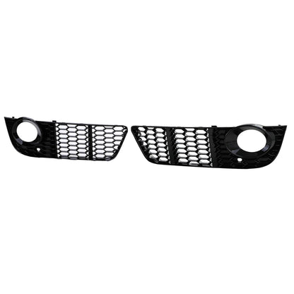 💎FOG LIGHT GRILLE SUITABLE FOR AUDI A5 2007-2011 STANDARD RS LOOK GLOSSY BLACK