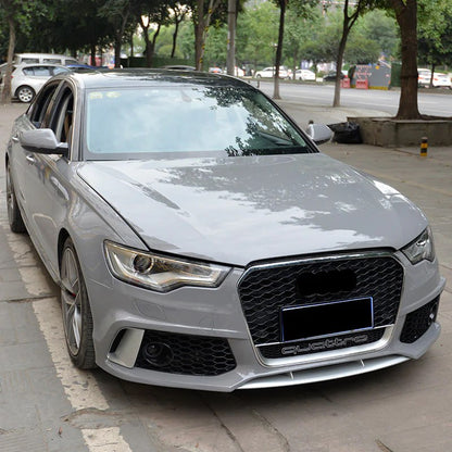 💎FRONT BUMPER SUITABLE FOR AUDI A6 4G C7 2012-2015 RS4 LOOK IN CARBON💎