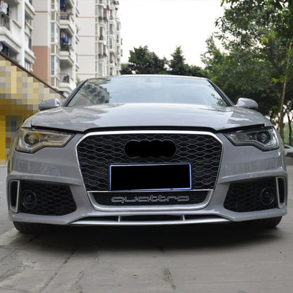 💎FRONT BUMPER SUITABLE FOR AUDI A6 4G C7 2012-2015 RS4 LOOK IN CARBON💎