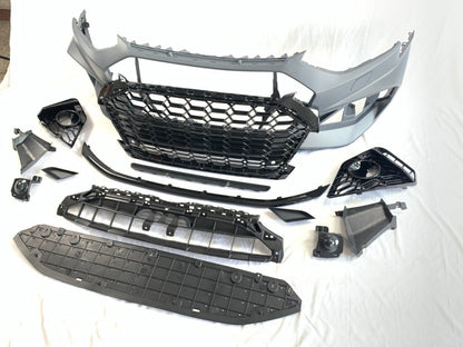 💎FRONT BUMPER SUITABLE FOR AUDI A4 B9 LIFT 2019-2021 RS4 LOOK💎