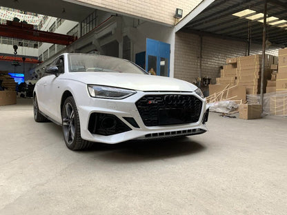 💎FRONT BUMPER SUITABLE FOR AUDI A4 B9 LIFT 2019-2021 RS4 LOOK💎