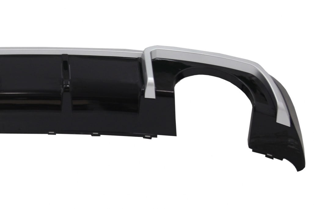 💎DIFFUSORE ADATTO PER AUDI A3 8V 2016-2020 NERO LUCIDO PROFILI SATINATI💎