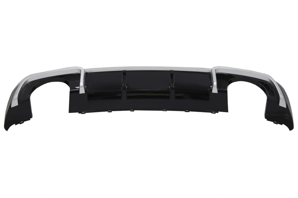 💎DIFFUSORE ADATTO PER AUDI A3 8V 2016-2020 NERO LUCIDO PROFILI SATINATI💎