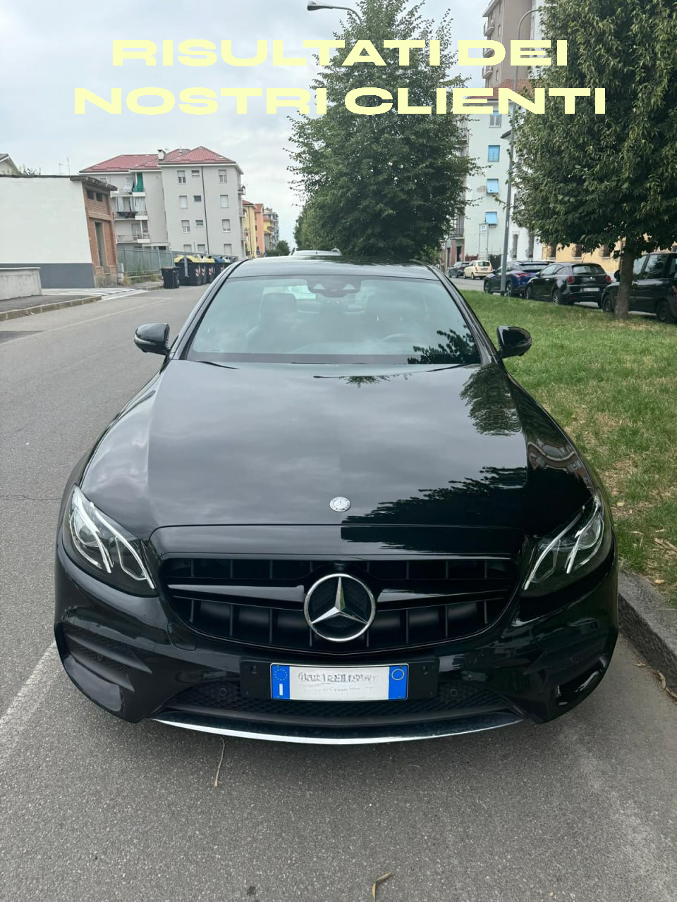 ✨GRIGLIA ADATTA PER MERCEDES E CLASS W213 S213 MOPF NERO LUCIDO✨