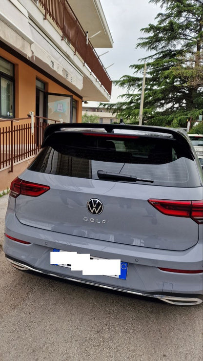 add on roof spoiler suitable for vw golf 8 hatchback mk8 mqb (2020-up) piano black