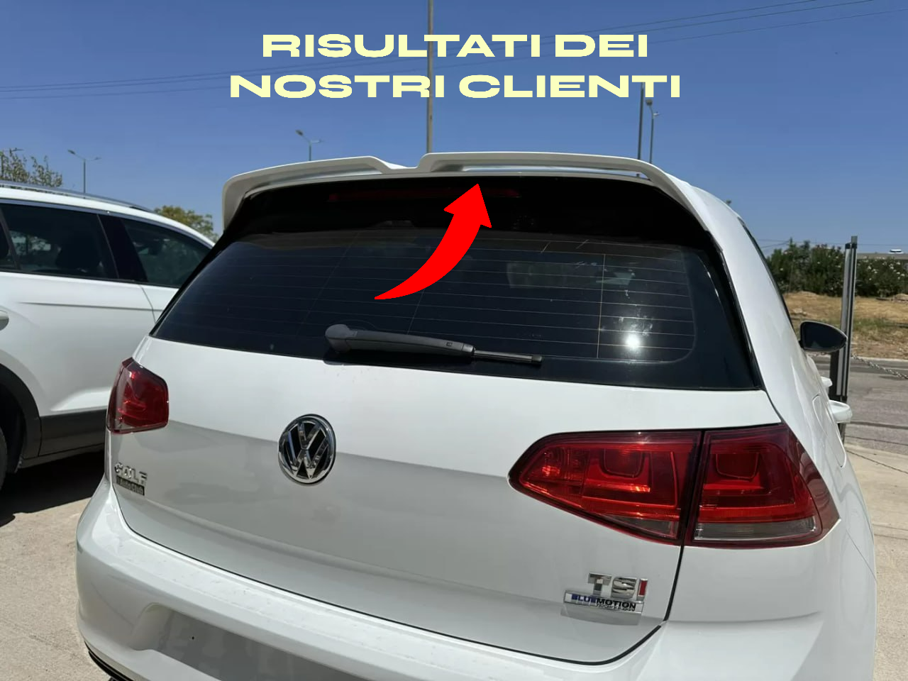 ✨SPOILER ADATTO PER VW GOLF 7 E 7.5 GTI R RLINE LOOK OETTINGER GREZZO✨