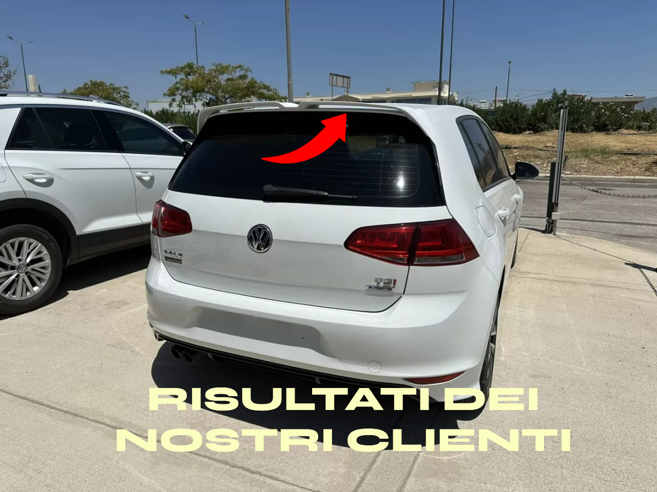 ✨SPOILER ADATTO PER VW GOLF 7 E 7.5 GTI R RLINE LOOK OETTINGER GREZZO✨