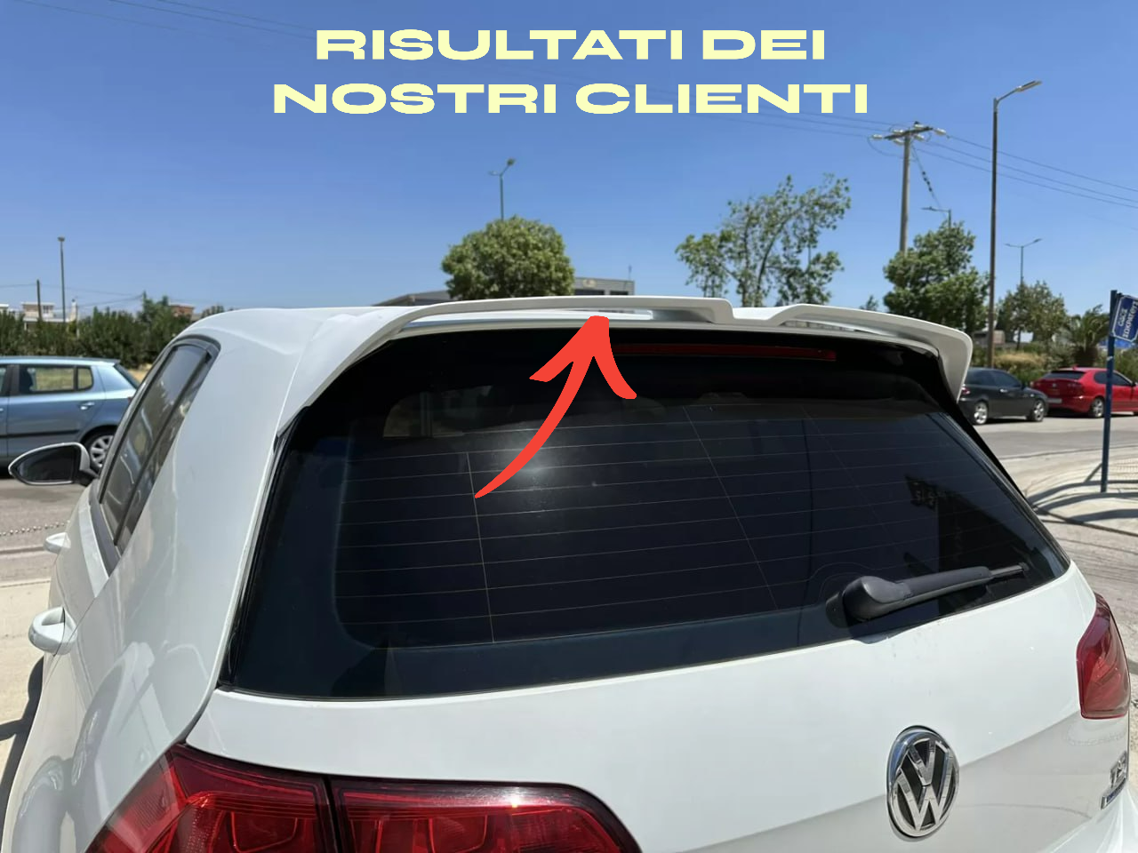 ✨SPOILER ADATTO PER VW GOLF 7 E 7.5 GTI R RLINE LOOK OETTINGER GREZZO✨