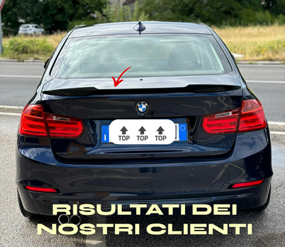 💎SPOILER POSTERIORE ADATTO PER BMW SERIE 3 F30 BERLINA M3 IN ABS NERO LUCIDO💎