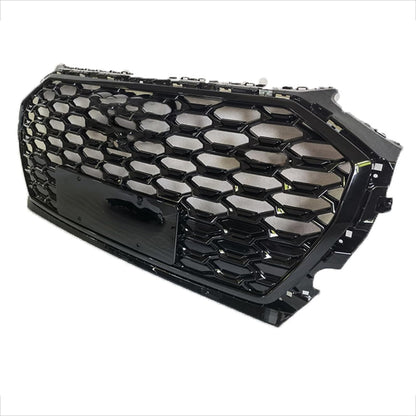🟢GRILLE SUITABLE FOR AUDI Q5 2020+ GLOSSY BLACK HONEYCOMB🟢