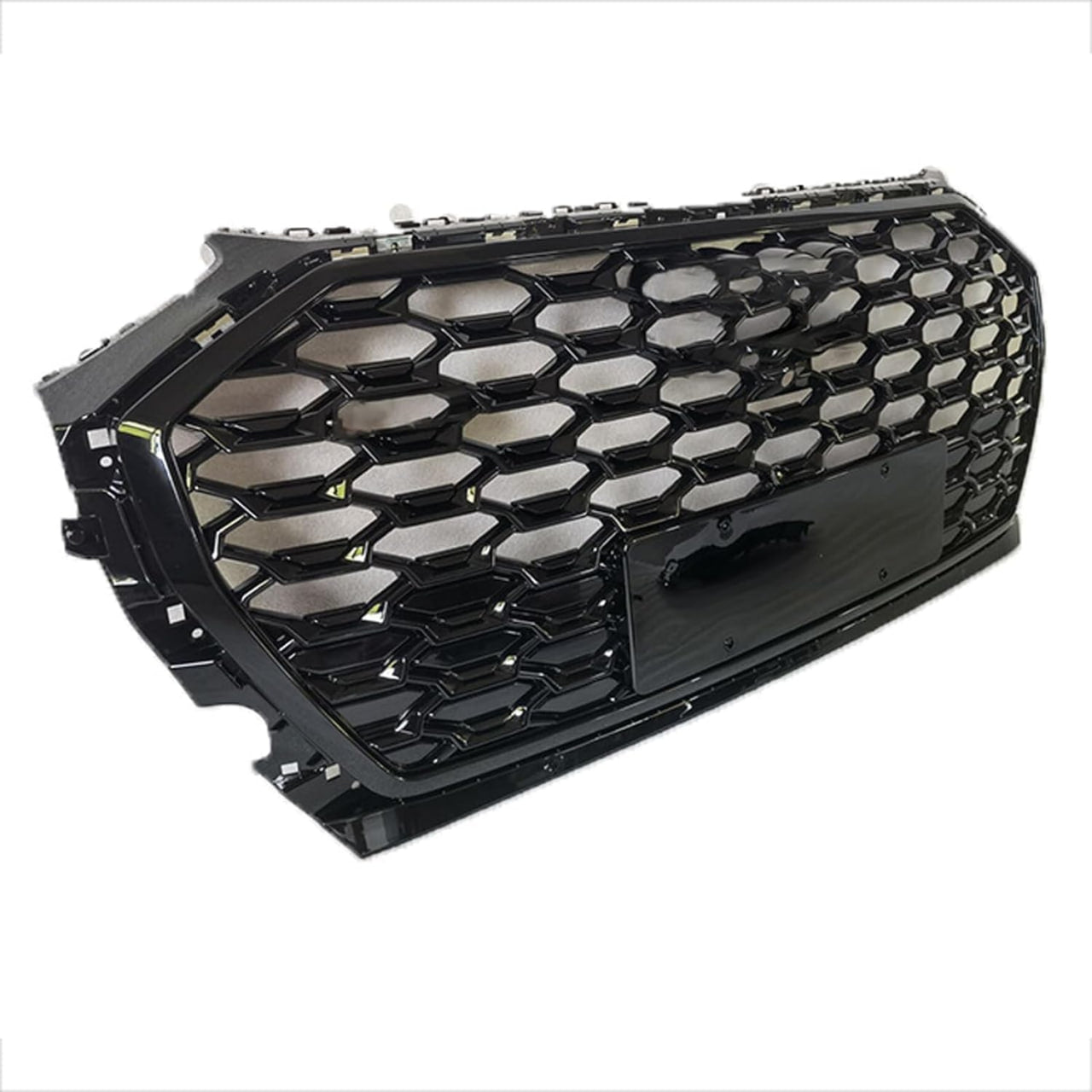 🟢GRILLE SUITABLE FOR AUDI Q5 2020+ GLOSSY BLACK HONEYCOMB🟢