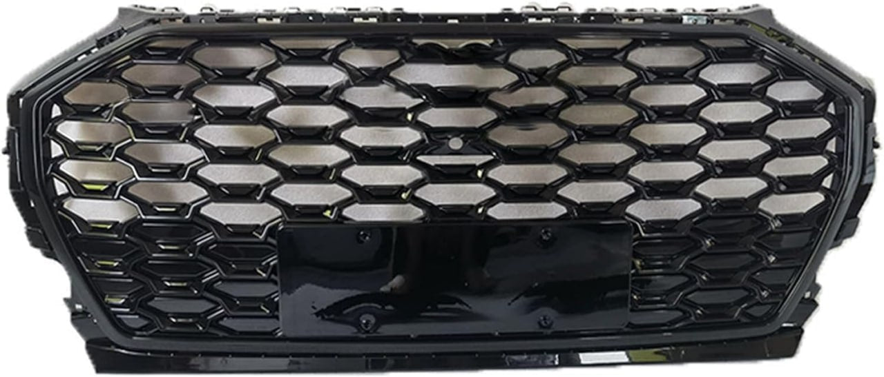 🟢GRILLE SUITABLE FOR AUDI Q5 2020+ GLOSSY BLACK HONEYCOMB🟢