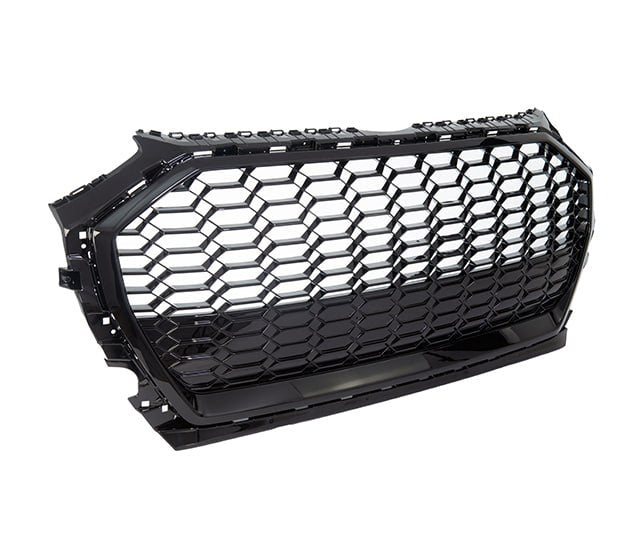 🟢GRILLE SUITABLE FOR AUDI Q5 2020+ RSQ5 LOOK GLOSSY BLACK🟢