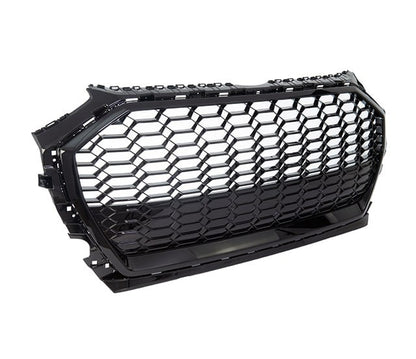 🟢GRILLE SUITABLE FOR AUDI Q5 2020+ RSQ5 LOOK GLOSSY BLACK🟢
