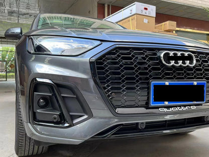 🟢GRILLE SUITABLE FOR AUDI Q5 2020+ RSQ5 LOOK GLOSSY BLACK🟢