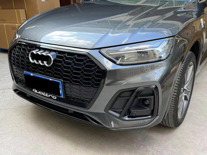 🟢GRILLE SUITABLE FOR AUDI Q5 2020+ RSQ5 LOOK GLOSSY BLACK🟢