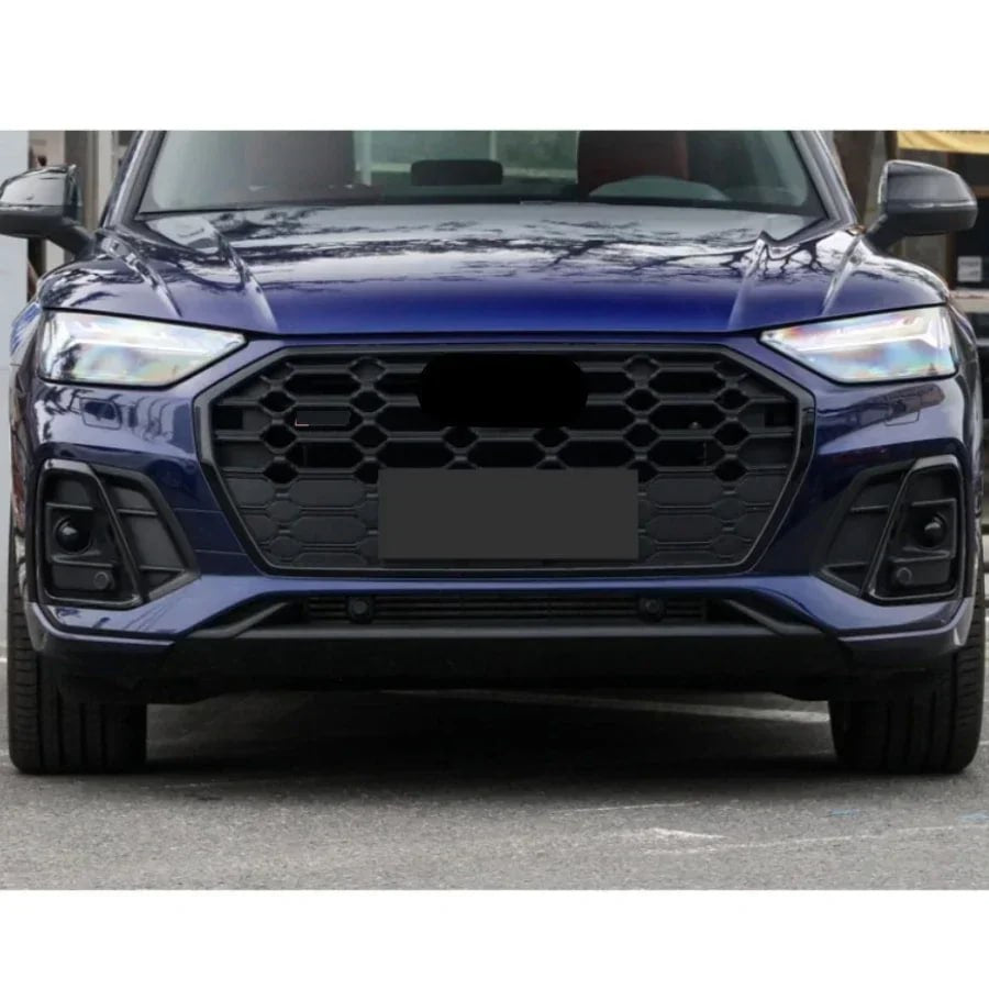 🟢GRILLE SUITABLE FOR AUDI Q5 2020+ GLOSSY BLACK HONEYCOMB🟢