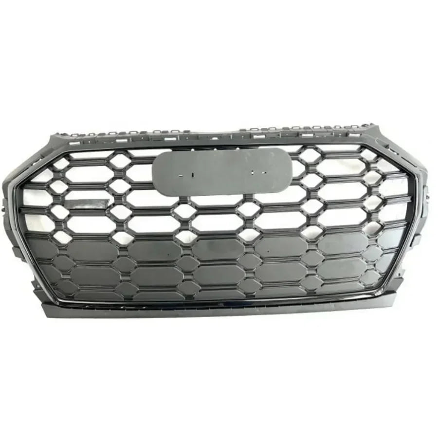 🟢GRILLE SUITABLE FOR AUDI Q5 2020+ GLOSSY BLACK HONEYCOMB🟢