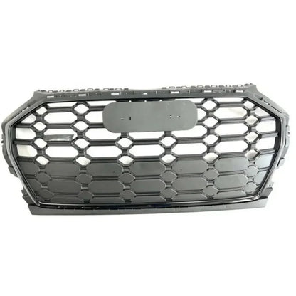 🟢GRILLE SUITABLE FOR AUDI Q5 2020+ GLOSSY BLACK HONEYCOMB🟢