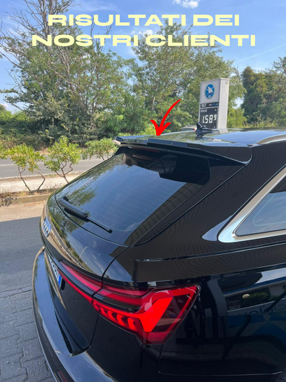 ROOF SPOILER SUITABLE FOR AUDI A6 C8 AVANT 2018+ RS6 LOOK GLOSSY BLACK