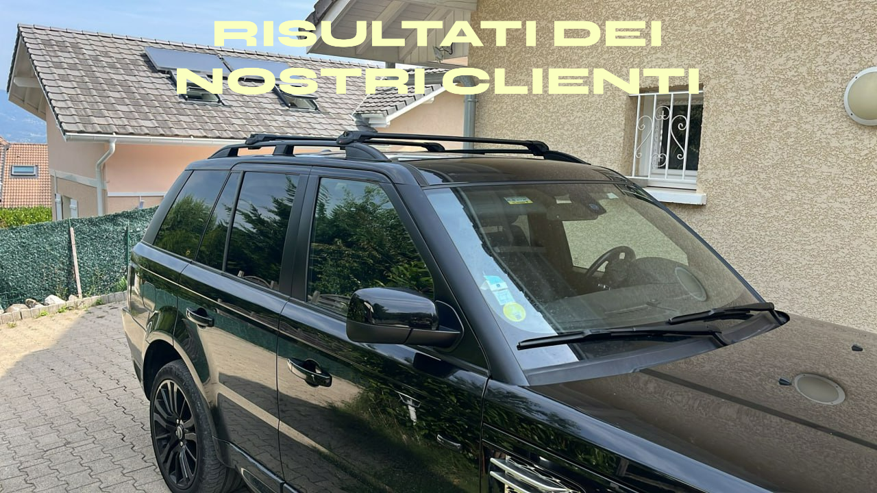 💎RANGE ROVER SPORT 2005-2013 BARRE SUL TETTO MANCORRENTI NERI PORTAPACCHI💎