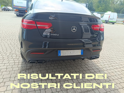 💎DIFFUSER FOR GLE C292 COUPE 2015-2018 AMG LOOK GLE63 BLACK + TERMINALS💎