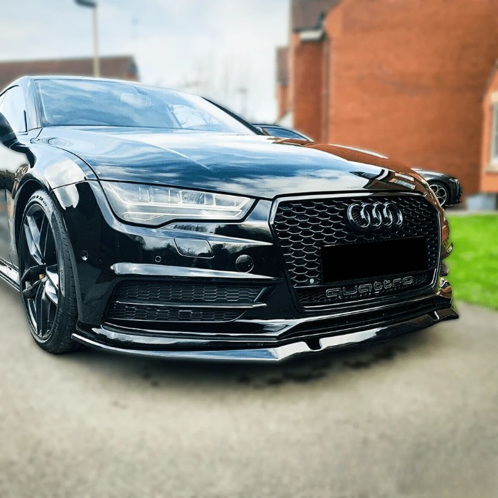 ART. 0883 SPLITTER AUDI A7 4G C7 2014-2017 SLINE S7 NERO LUCIDO