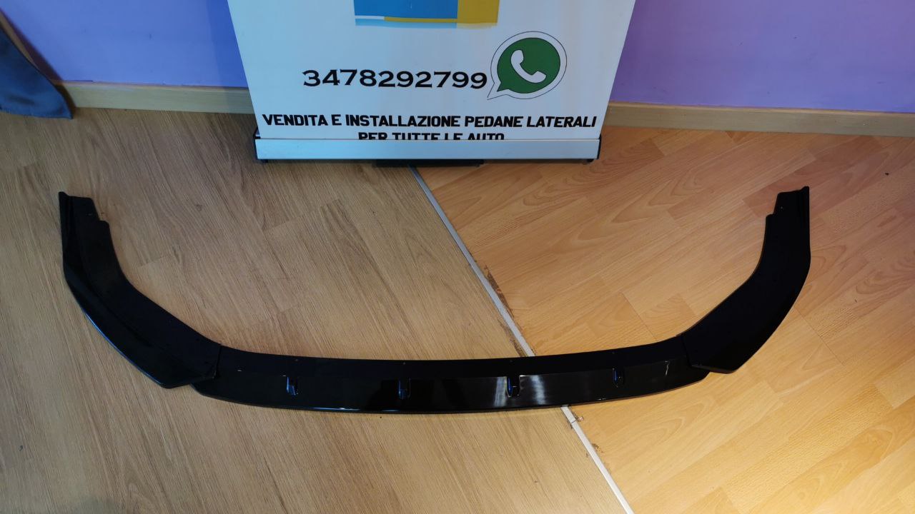 SPLITTER suitable for GOLF 8 STANDARD GLOSSY BLACK in 3 PIECES