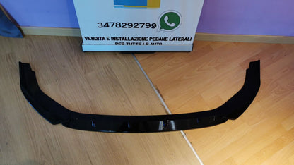 SPLITTER suitable for GOLF 8 STANDARD GLOSSY BLACK in 3 PIECES