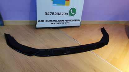 SPLITTER suitable for GOLF 8 STANDARD GLOSSY BLACK in 3 PIECES