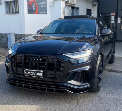 ✨GLOSSY BLACK SPLITTER suitable for audi Q8 2018-2024 S-line SQ8 ✨