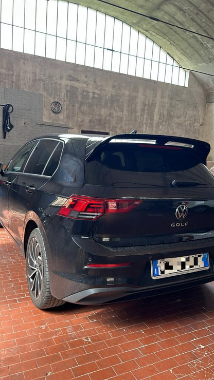 SPOILER TETTO ADATTO PER VW GOLF 8 LOOK R NERO LUCIDO DESIGN SPORTIVO