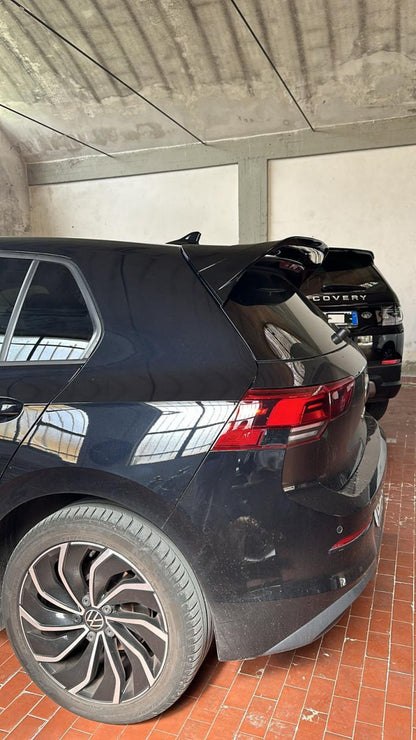 SPOILER TETTO ADATTO PER VW GOLF 8 LOOK R NERO LUCIDO DESIGN SPORTIVO