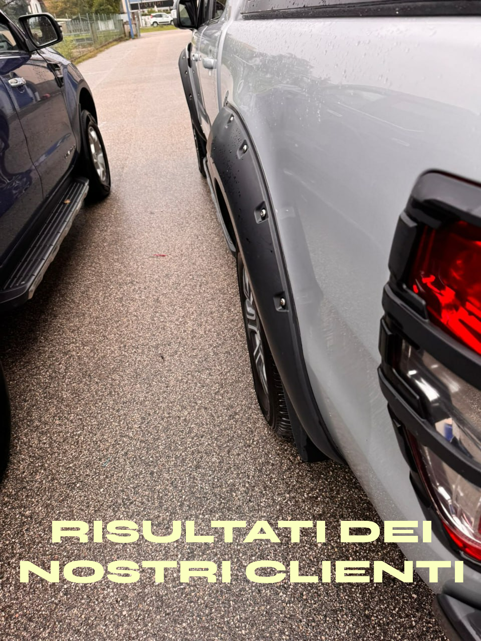 PARAFANGHI ALLARGATI PER FORD RANGER T6 T7 T8 LOOK SPORTIVO IN ABS TOP QUALITA