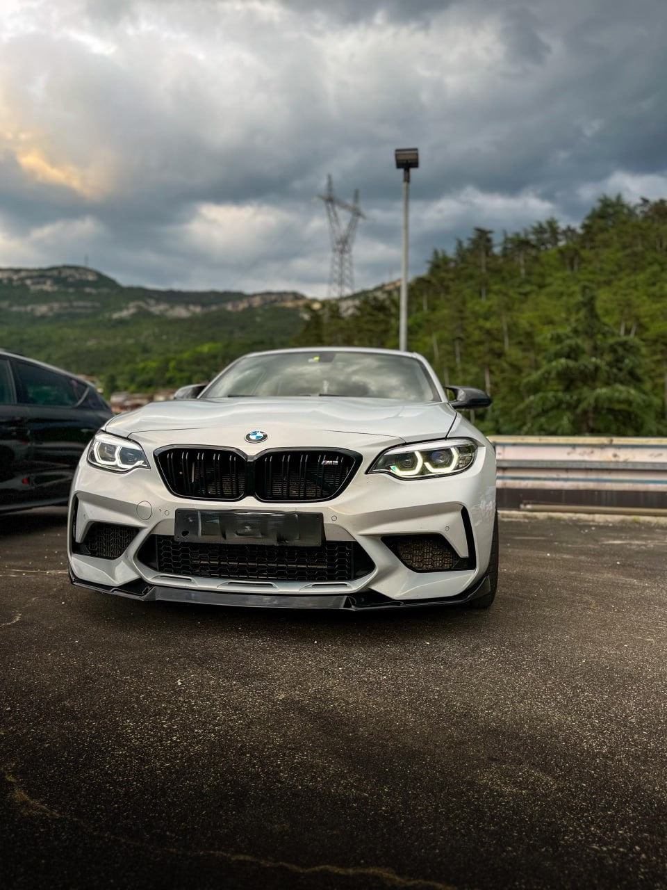 1973🔥SPLITTER ANTERIORE NERO LUCIDO ADATTO PER BMW SERIE 2 M2 (2016–2020)🔥