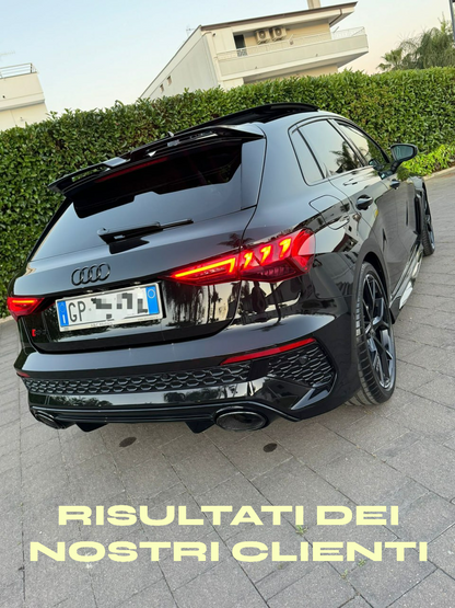 ✨SPOILER SUITABLE FOR AUDI A3 8Y 2020+ GLOSSY BLACK LOOK SPORTY DESIGN✨ 