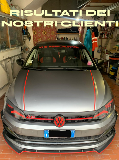⭐VW POLO SPLITTER AW1 2017+ STANDARD LOOK EVO GLOSSY BLACK⭐ 