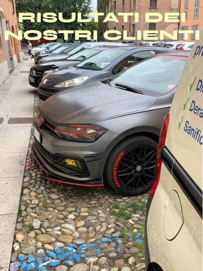 ⭐VW POLO SPLITTER AW1 2017+ LOOK STANDARD EVO NERO LUCIDO⭐