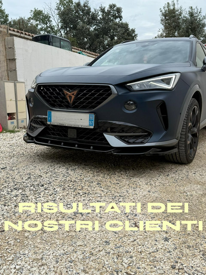 SPLITTER ADATTO PER CUPRA FORMENTOR 2020+ NERO LUCIDO DESIGN SPORTIVO